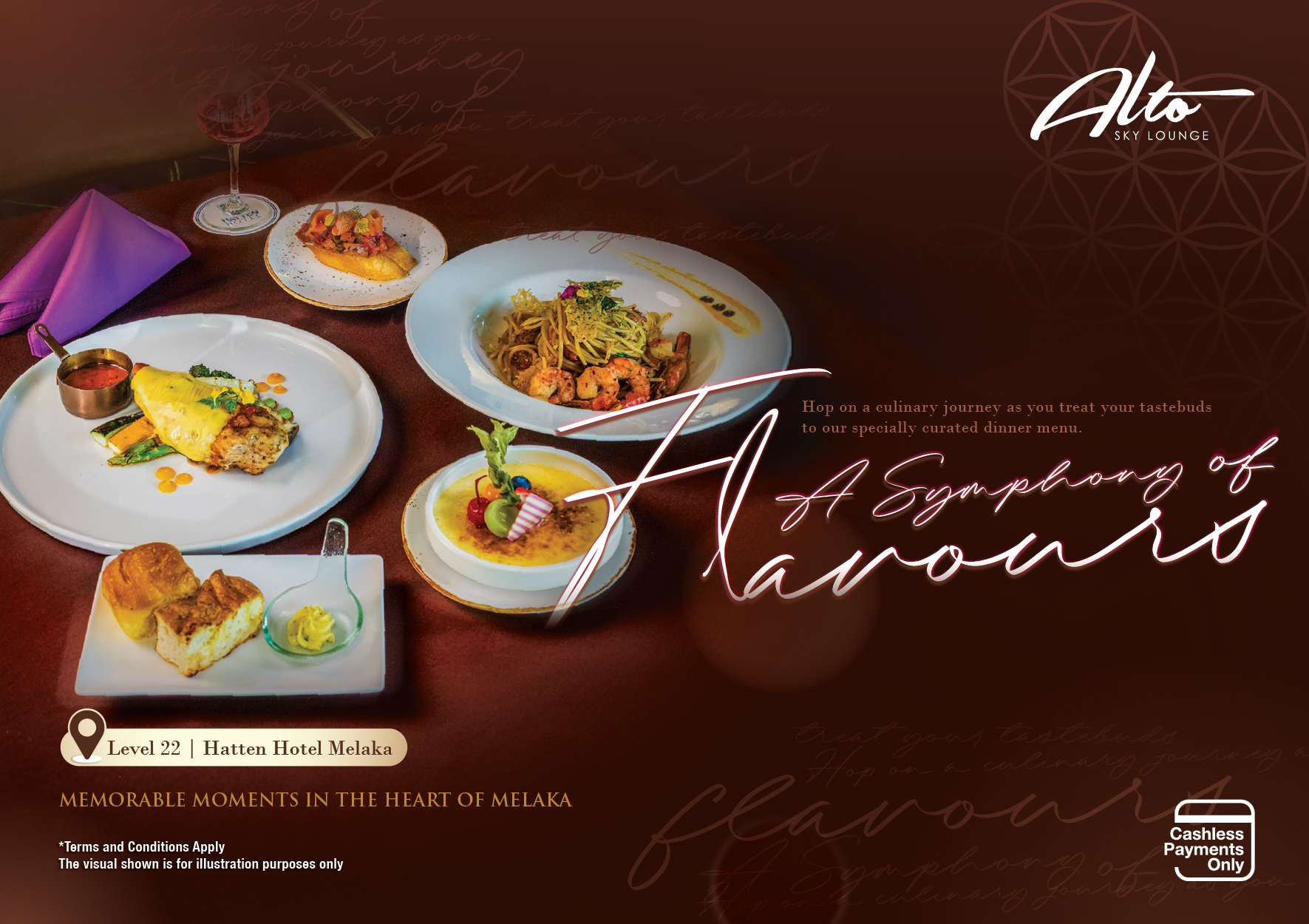 Symphony of Flavours, Set Dinner at Alto Sky Lounge